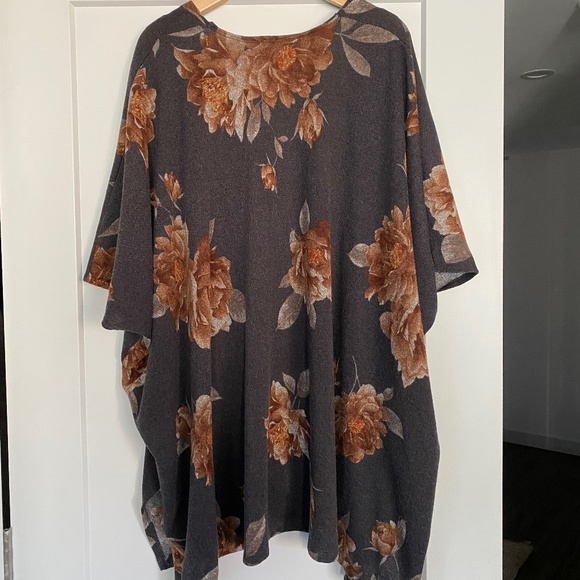 Floral Print Cardigan - One Size - Picture 4 of 5